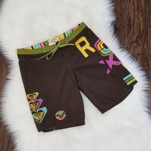 Roxy | Board Short Surf Wear Spell Out Brown 0